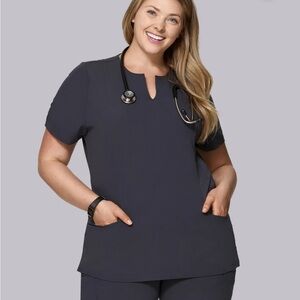 NWT 4X Mandala Grey Scrub Top